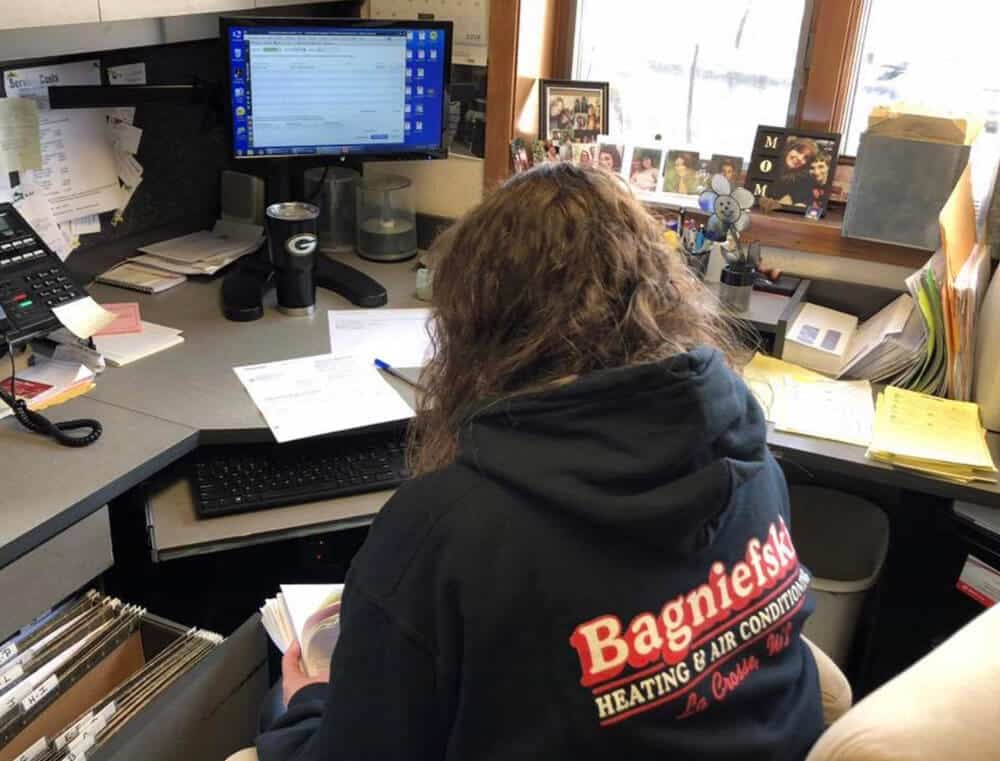 Doris, in customer service, has been with Bagniefski HVAC for 12 years.
